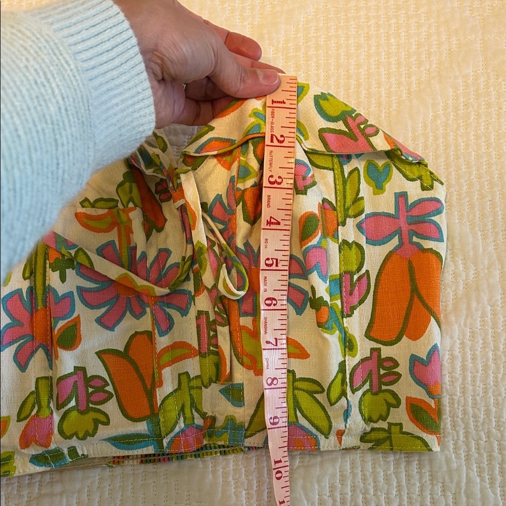 Rare Vintage 50’s Pin-Up Floral Print Bustier Top - Picture 8 of 8
